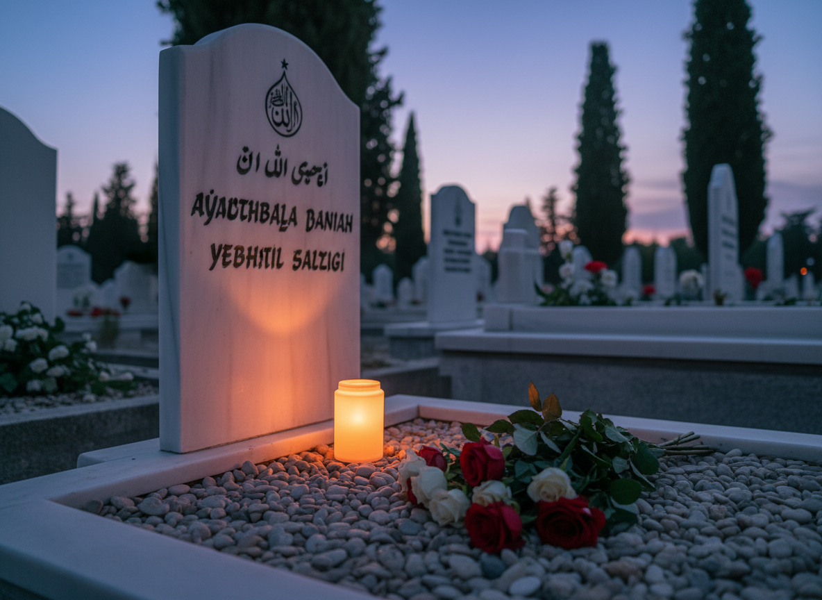 Ailelerin uzaktan da huzurla emanet edebileceği, özenle bakımı yapılmış bir ebedi istirahatgâh görüntüsü.